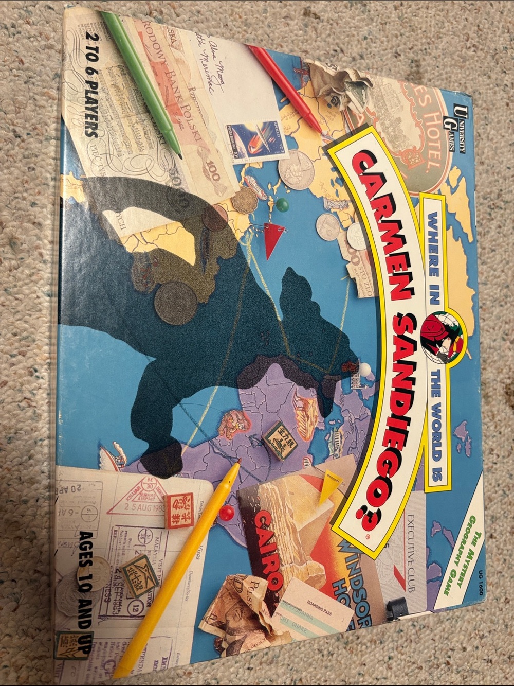 Where in the World is Carmen Sandiego? Kids Board Game - Blue